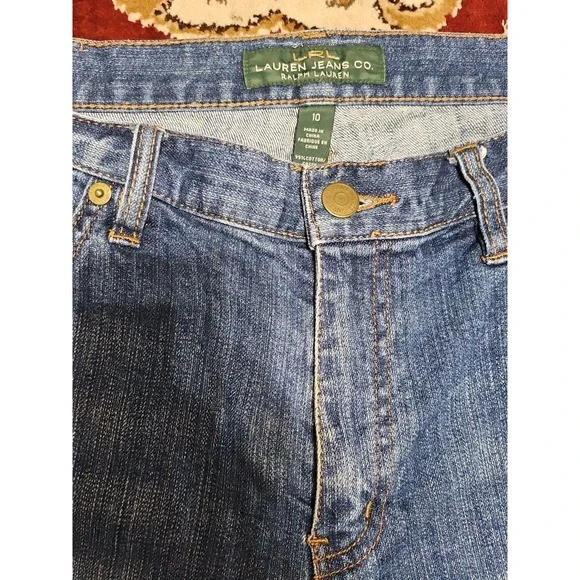 Lauren Jeans Co. Ralph Lauren High Rise Denim Shorts Women's Sz 10 - Picture 2 of 7
